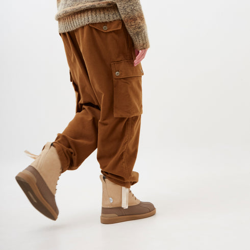 Nanamica Flannel Easy Cargo Pant Camel SUCF252E Degli Uberti